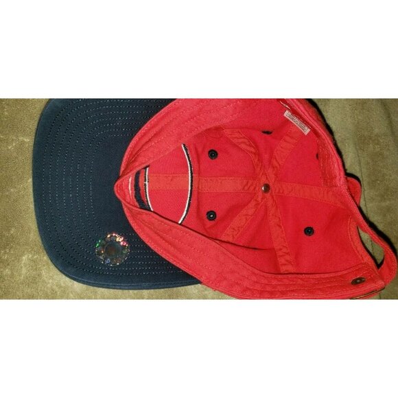 Reebok PRO FOOTBALL HALL OF FAME Canton Ohio  HAT Baseball Cap NFL RED W/BLUE - Picture 7 of 11